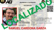 De acuerdo con las autoridades, Samuel fue localizado en aparente buen estado de salud.