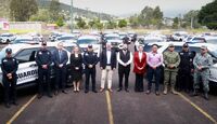 Despliegan a 200 elementos de la Guardia Civil para blindar seguridad en Uruapan, Michoacán. | SSP Michoacán vía Facebook.
