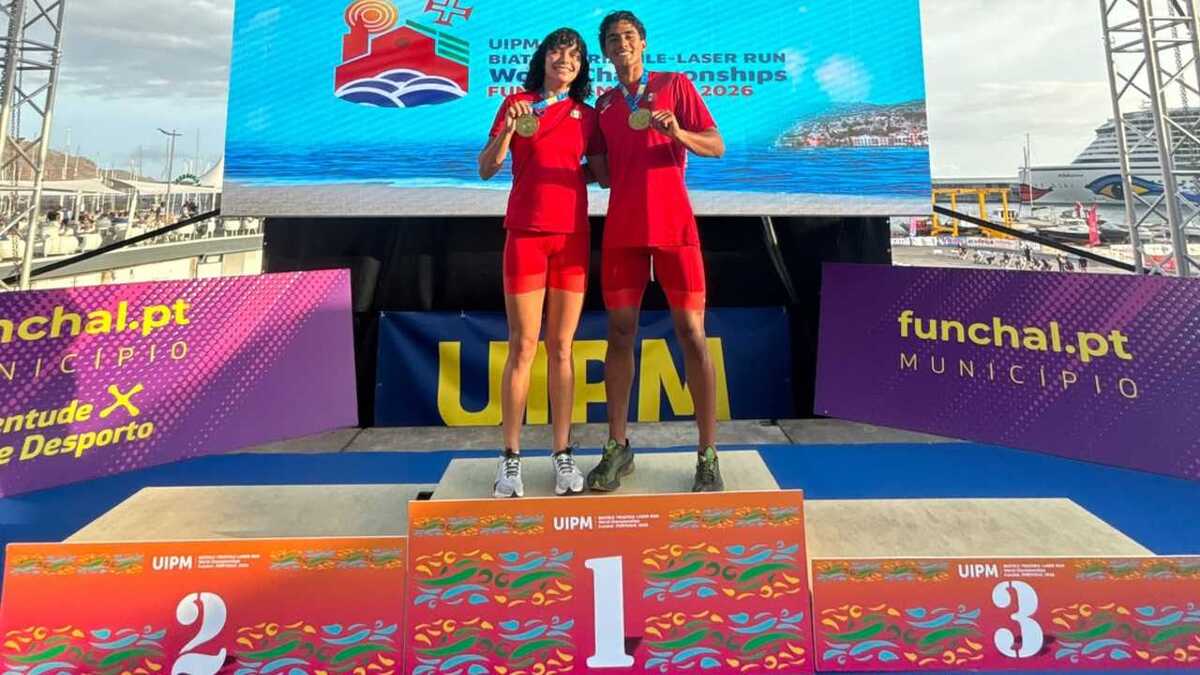 Deportistas jaliscienses conquistan oro y plata en el Mundial de Triathle en Portugal. | Code Jalisco vía Facebook.