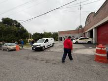 Familiares y compañeros del gremio de taxistas acudieron para acompañar a los seres queridos de Fernando Garza.