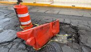 Añadieron un tambo vial para evitar incidentes en la calle Nardo.