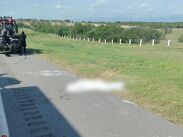 Agentes ministeriales resguardaron la zona despoblada sobre la autopista a Reynosa tras el hallazgo.