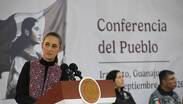 Claudia Sheinbaum, en su pasada visita al estado de Guanajuato
