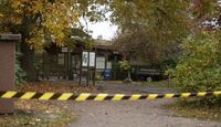 Entrada del Parque Johannismühle en Baruth, cerrado por las autoridades tras la intervención de un cuidador que salvó a otras dos niñas del ataque.