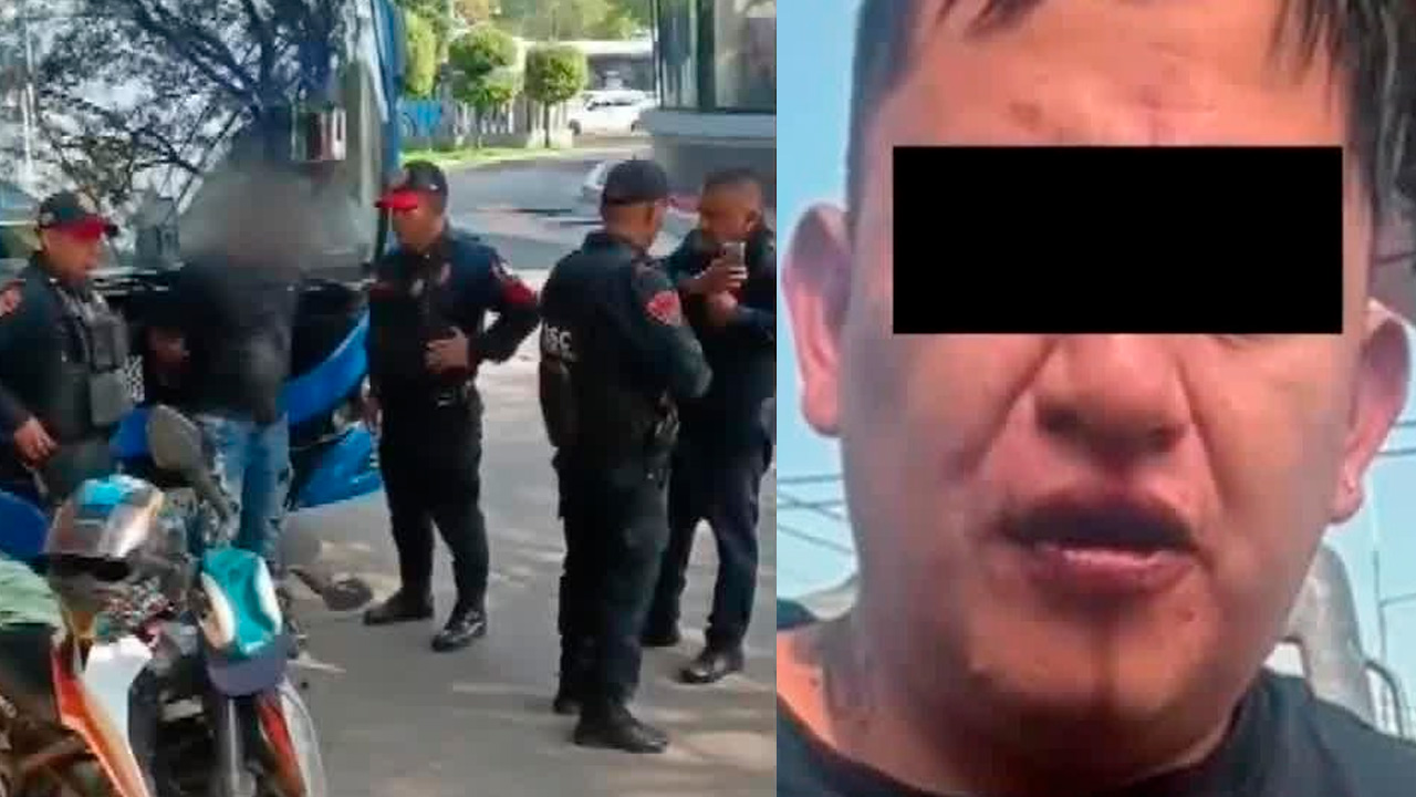Motociclista armado amenaza a operador de trolebús cerca del Metro Mixcoac