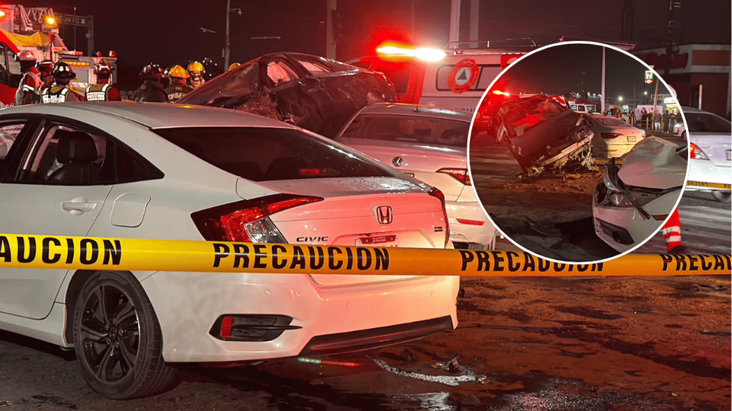 Muere joven tras choque multiple en Monterrey